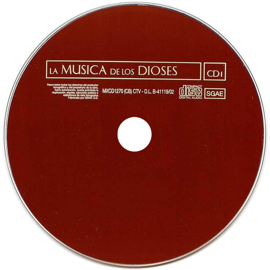 Cartula Cd1 de La Musica De Los Dioses