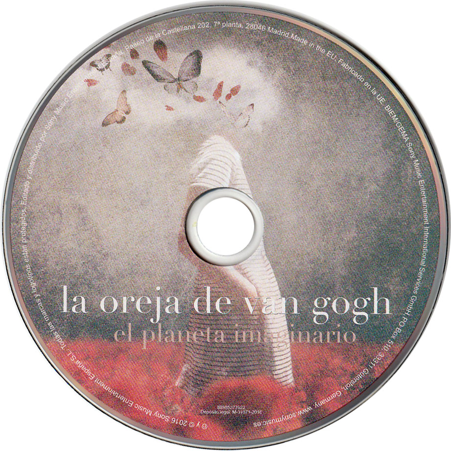 Cartula Cd de La Oreja De Van Gogh - El Planeta Imaginario