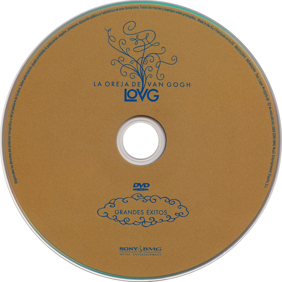 Cartula Dvd de La Oreja De Van Gogh - Grandes Exitos