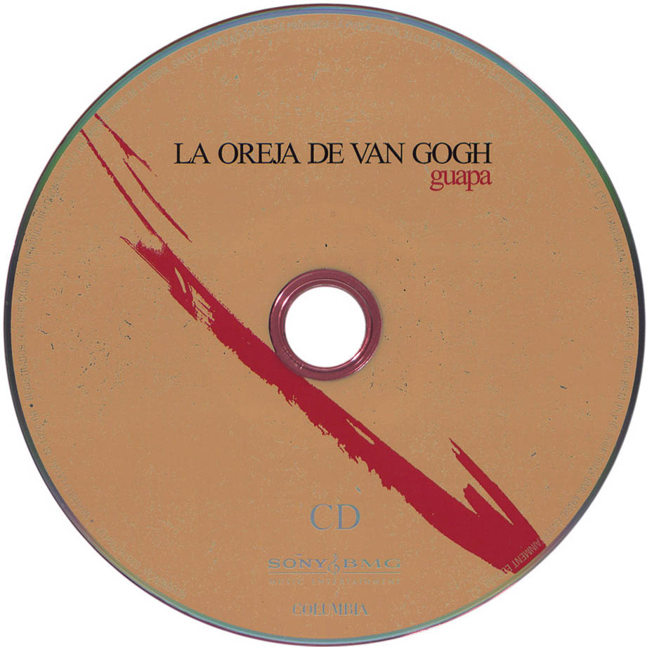 Cartula Cd de La Oreja De Van Gogh - Guapa