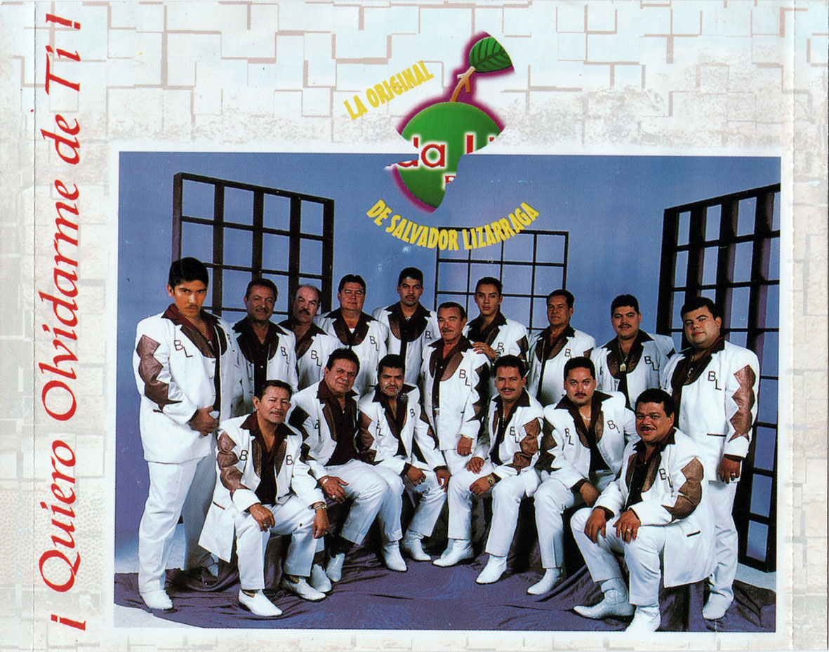 Cartula Interior Trasera de La Original Banda El Limon De Salvador Lizarraga - Quiero Olvidarme De Ti