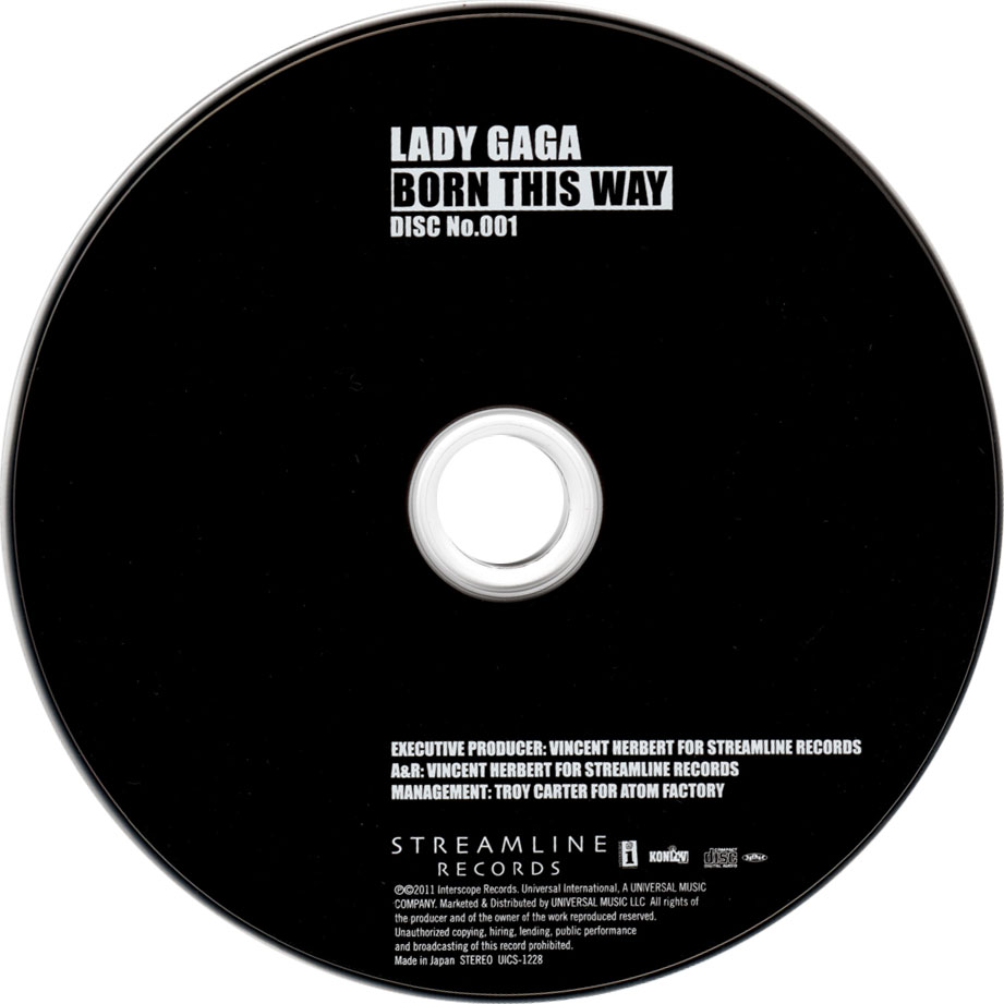 Cartula Cd1 de Lady Gaga - Born This Way (Special Edition) (Japanese Edition)