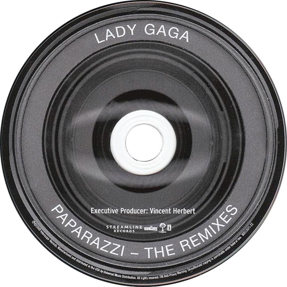 Cartula Cd de Lady Gaga - Paparazzi (The Remixes) (Cd Single)