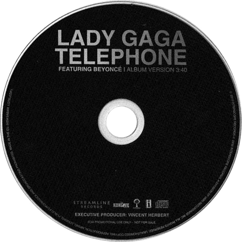 Cartula Cd de Lady Gaga - Telephone (Cd Single)