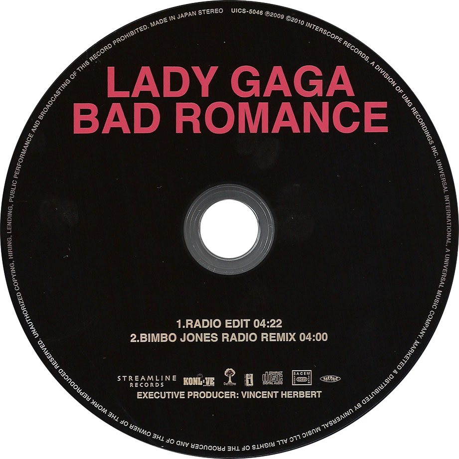 Cartula Cd6 de Lady Gaga - The Singles