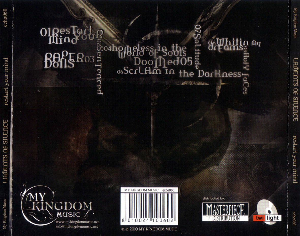 Cartula Trasera de Laments Of Silence - Restart Your Mind