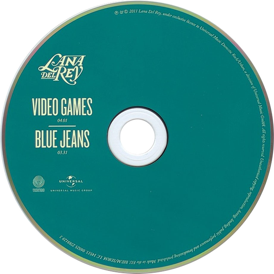 Cartula Cd de Lana Del Rey - Video Games / Blue Jeans (Cd Single)