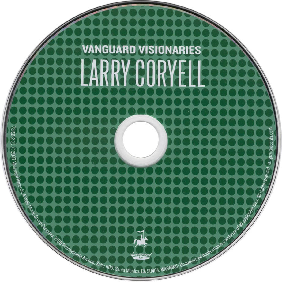 Cartula Cd de Larry Coryell - Vanguard Visionaries