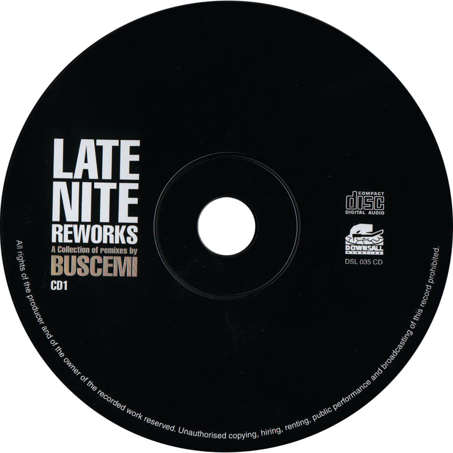 Cartula Cd1 de Late Nite Reworks Volume 1 (A Collection Of Remixes By Buscemi)