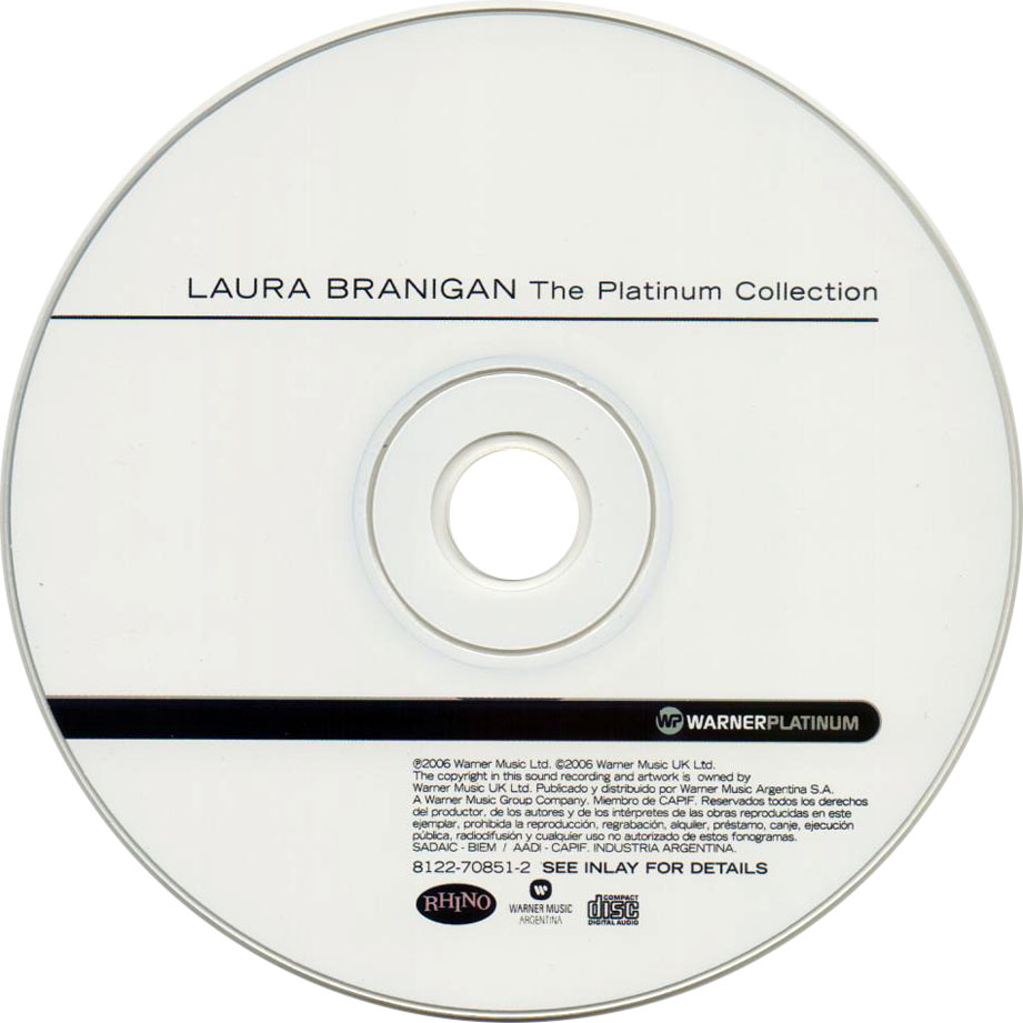 Laura Branigan PLATINUM COLLECTION CD