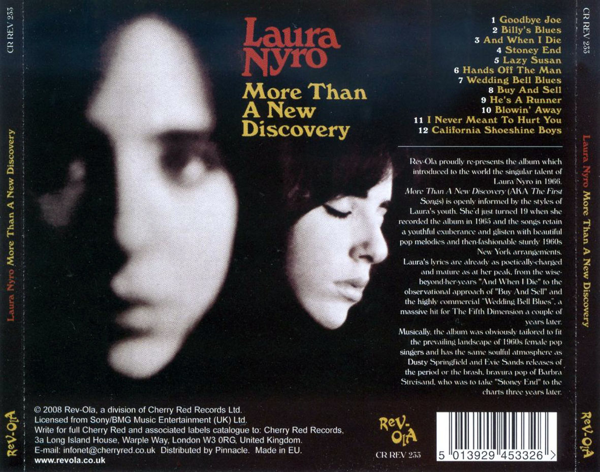Cartula Trasera de Laura Nyro - More Than A New Discovery