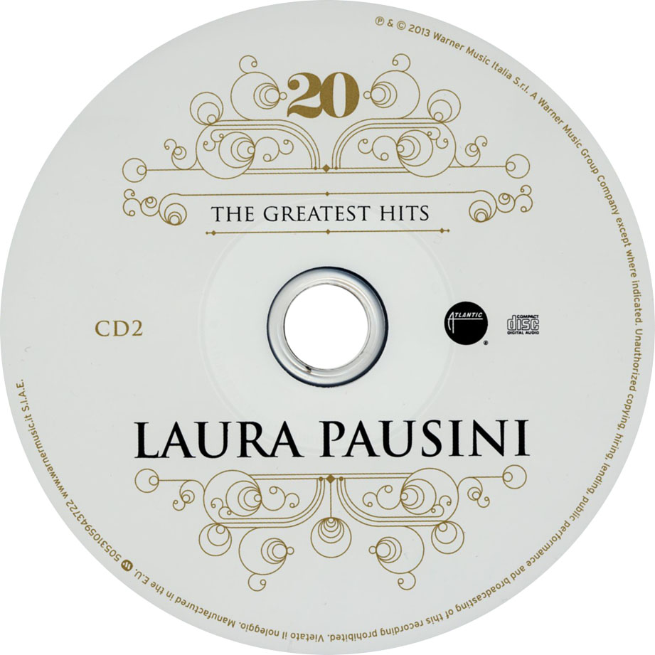 Cartula Cd2 de Laura Pausini - 20 The Greatest Hits