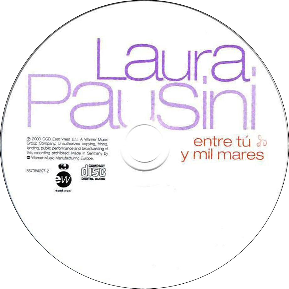 Cartula Cd de Laura Pausini - Entre Tu Y Mil Mares