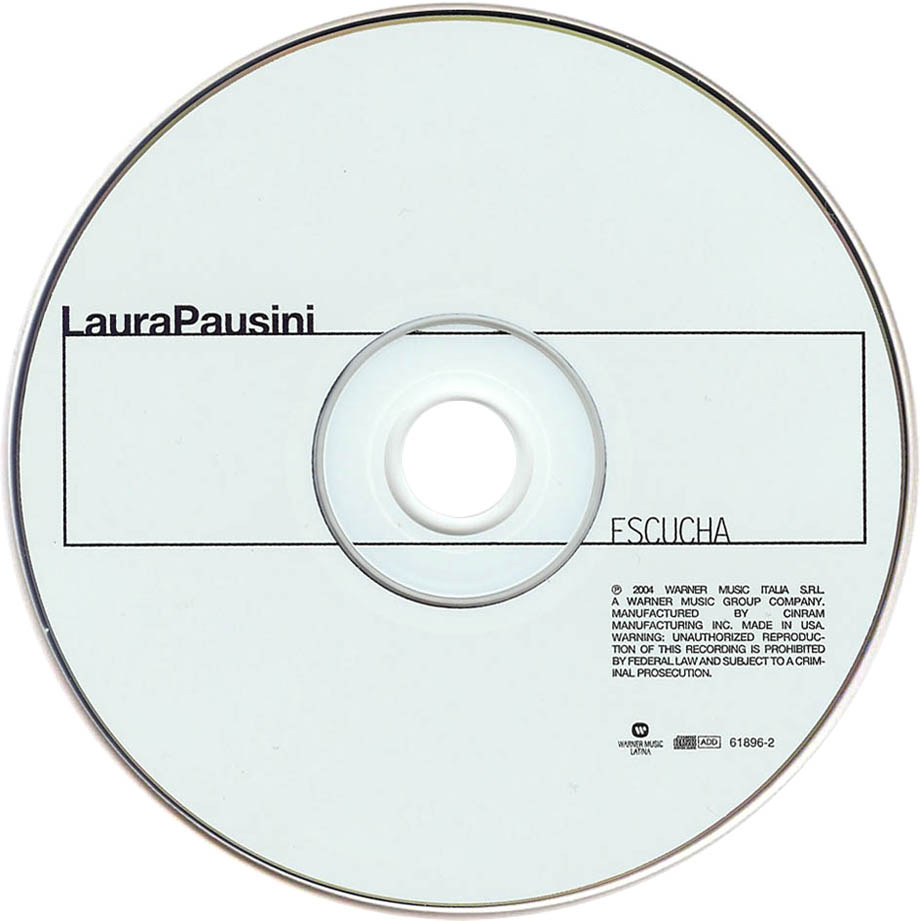 Cartula Cd de Laura Pausini - Escucha