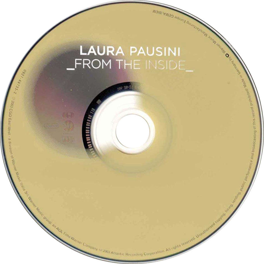 Cartula Cd de Laura Pausini - From The Inside