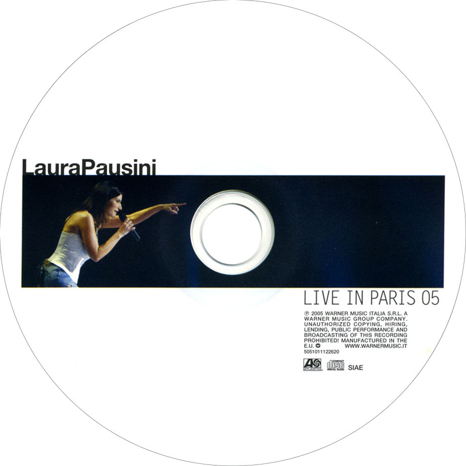 Cartula Cd de Laura Pausini - Live In Paris 05