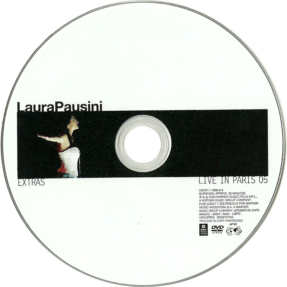 Cartula Dvd2 de Laura Pausini - Live In Paris 05 (Dvd)