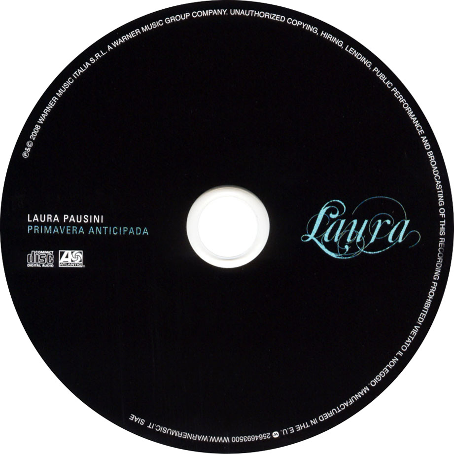 Cartula Cd de Laura Pausini - Primavera Anticipada