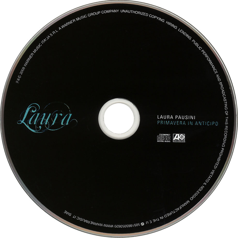 Cartula Cd de Laura Pausini - Primavera In Anticipo