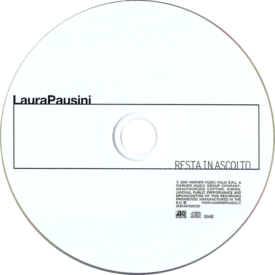 Cartula Cd de Laura Pausini - Resta In Ascolto