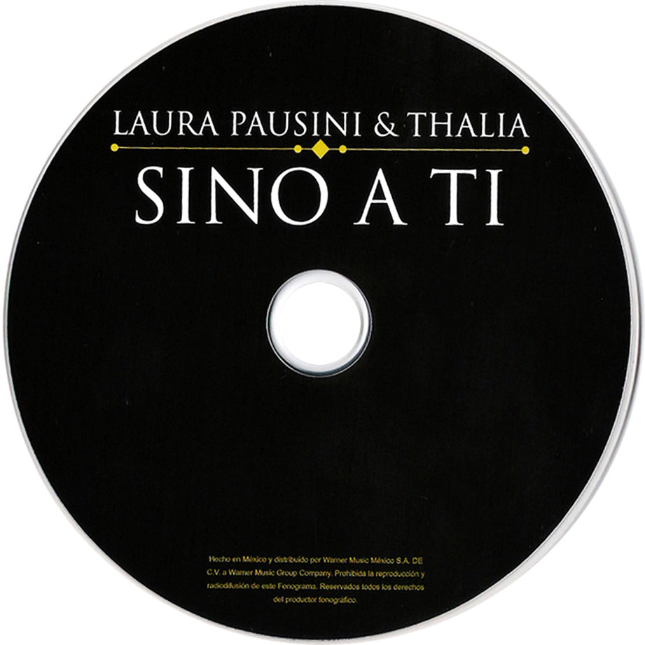 Cartula Cd de Laura Pausini - Sino A Ti (Featuring Thalia) (Cd Single)