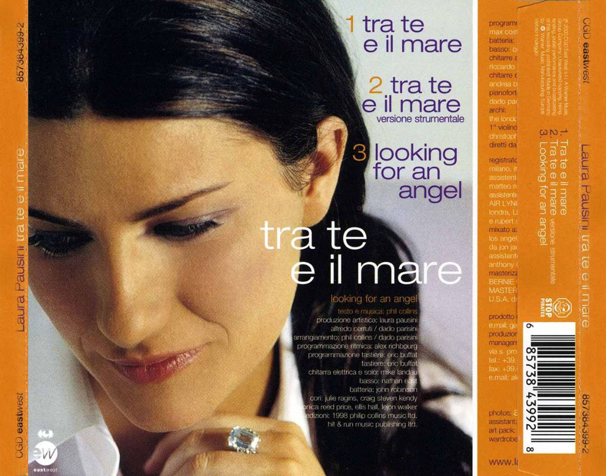 Cartula Trasera de Laura Pausini - Tra Te E Il Mare (Cd Single)