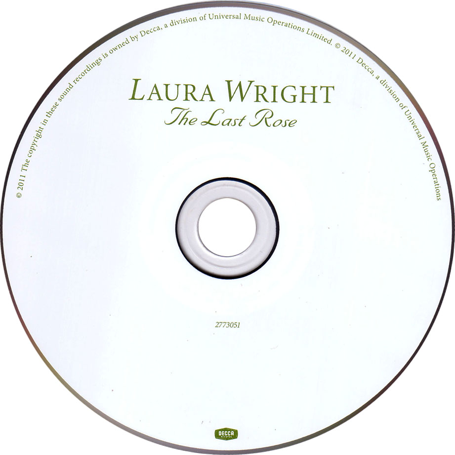 Cartula Cd de Laura Wright - The Last Rose