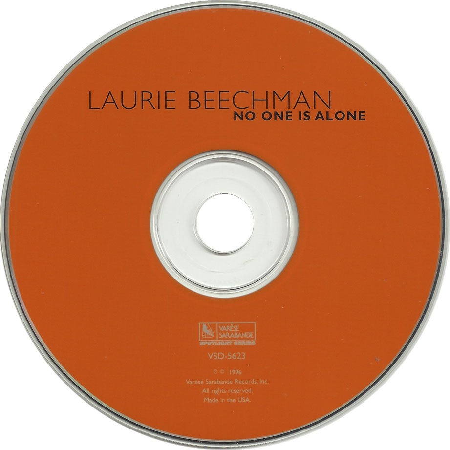 Cartula Cd de Laurie Beechman - No One Is Alone