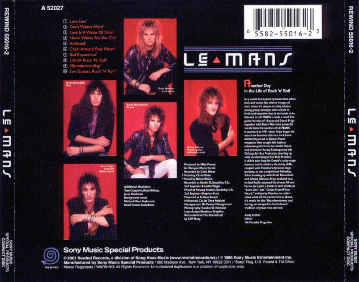Cartula Trasera de Le Mans - Le Mans
