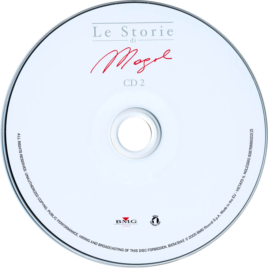 Cartula Cd2 de Le Storie Di Mogol