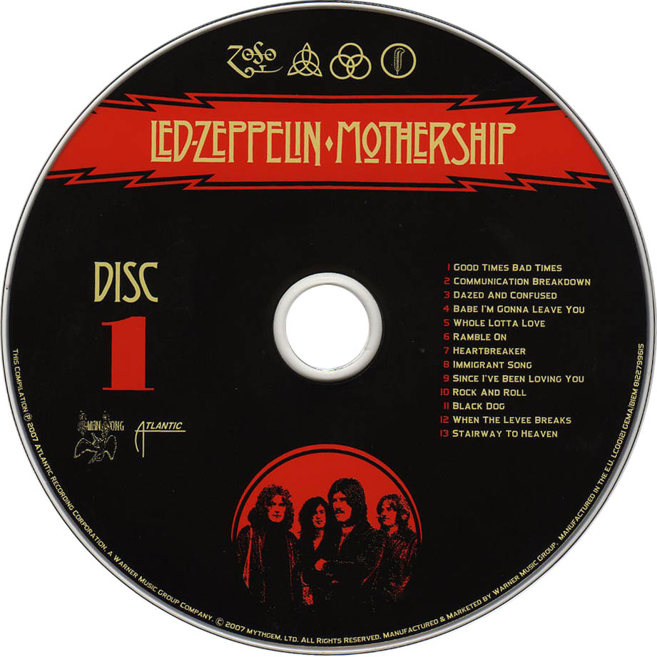 Cartula Cd1 de Led Zeppelin - Mothership