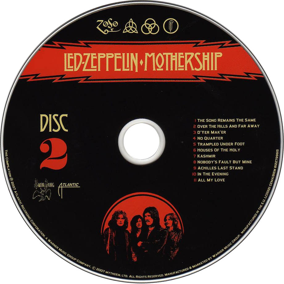 Cartula Cd2 de Led Zeppelin - Mothership