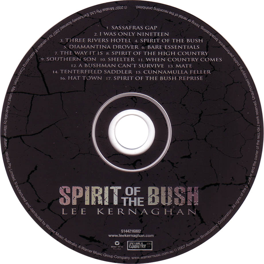 Cartula Cd de Lee Kernaghan - Spirit Of The Bush