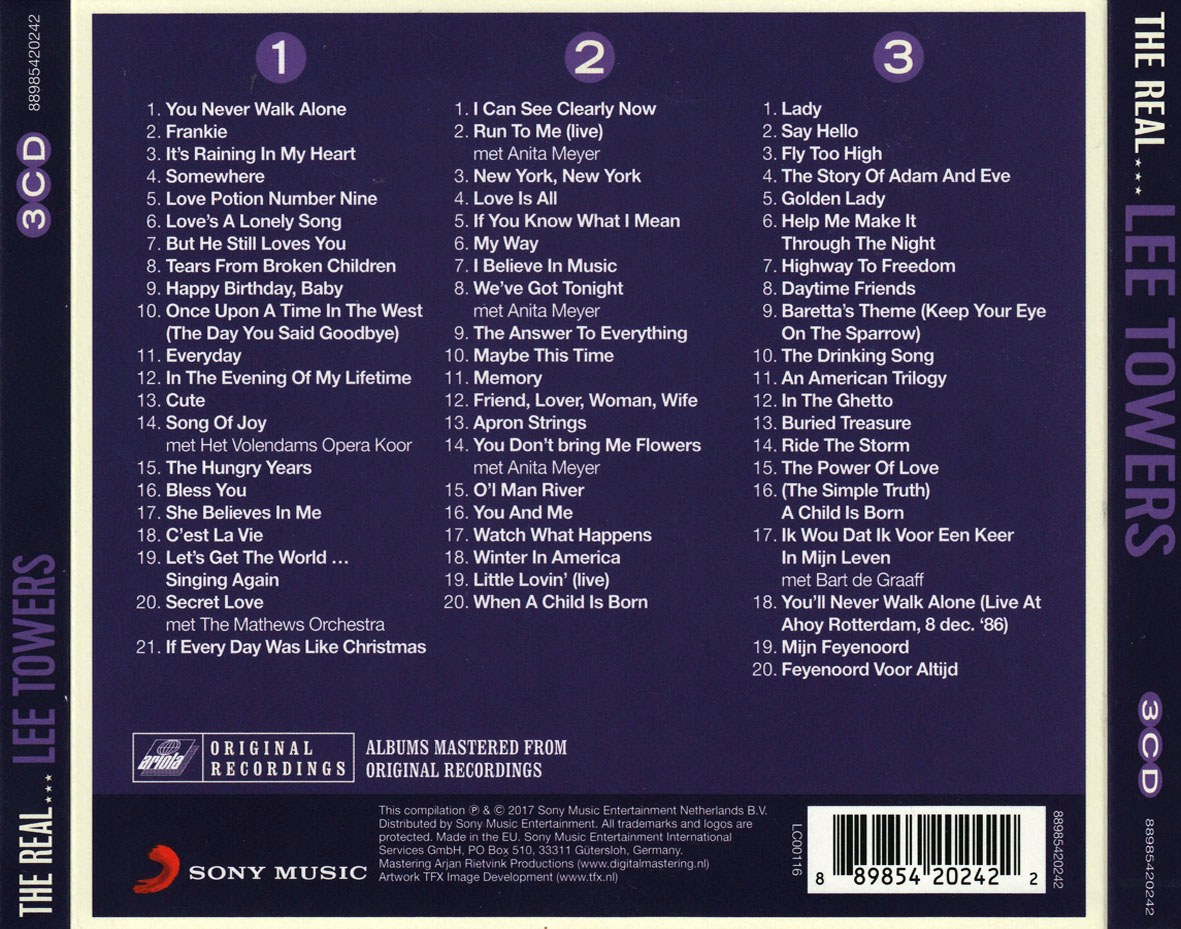 Cartula Trasera de Lee Towers - The Real... Lee Towers: The Ultimate Collection