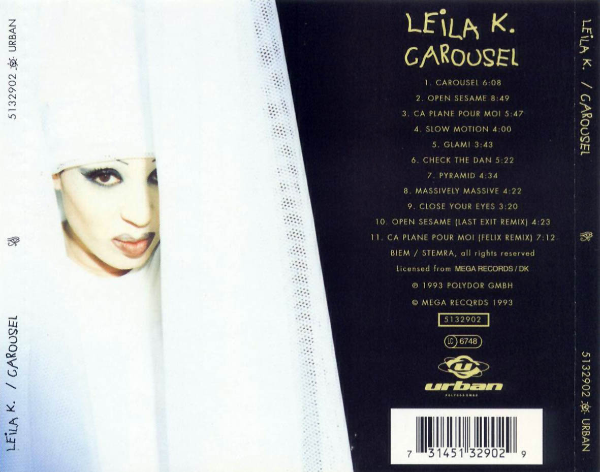 Cartula Trasera de Leila K. - Carousel
