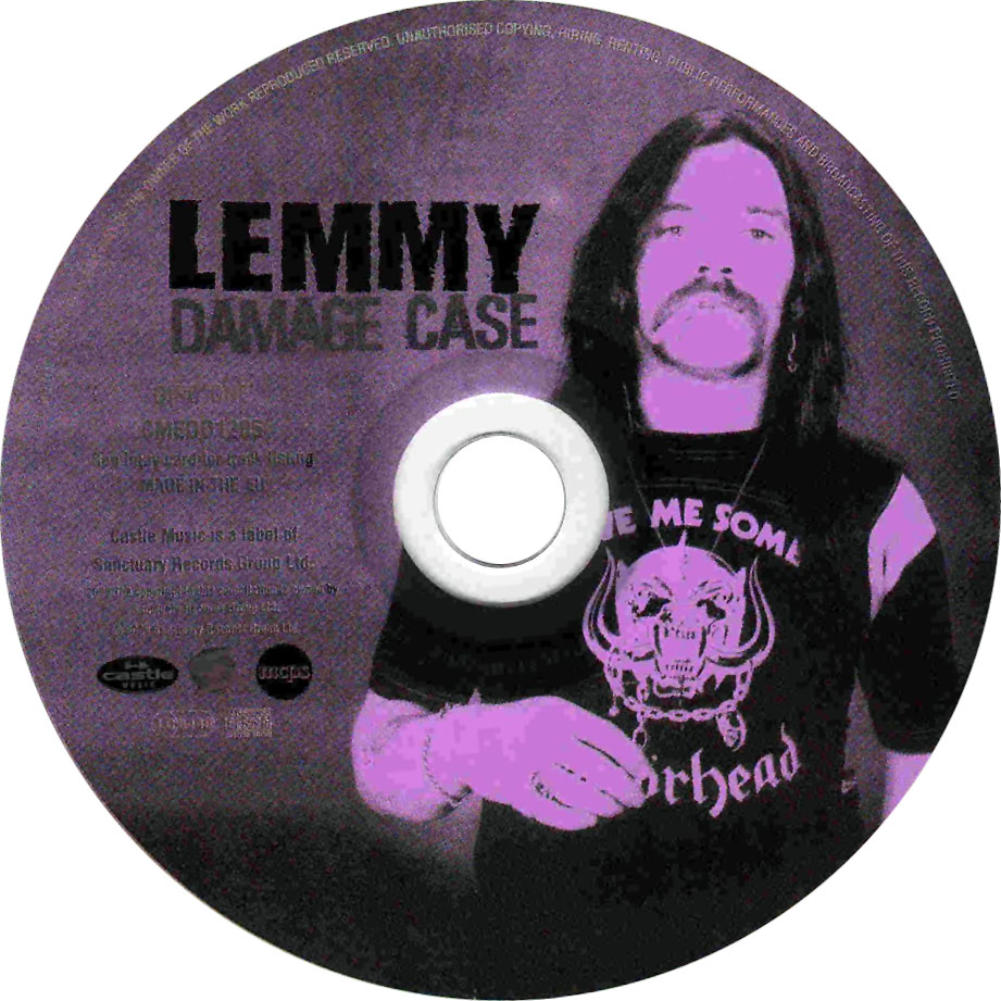 Cartula Cd1 de Lemmy - Damage Case