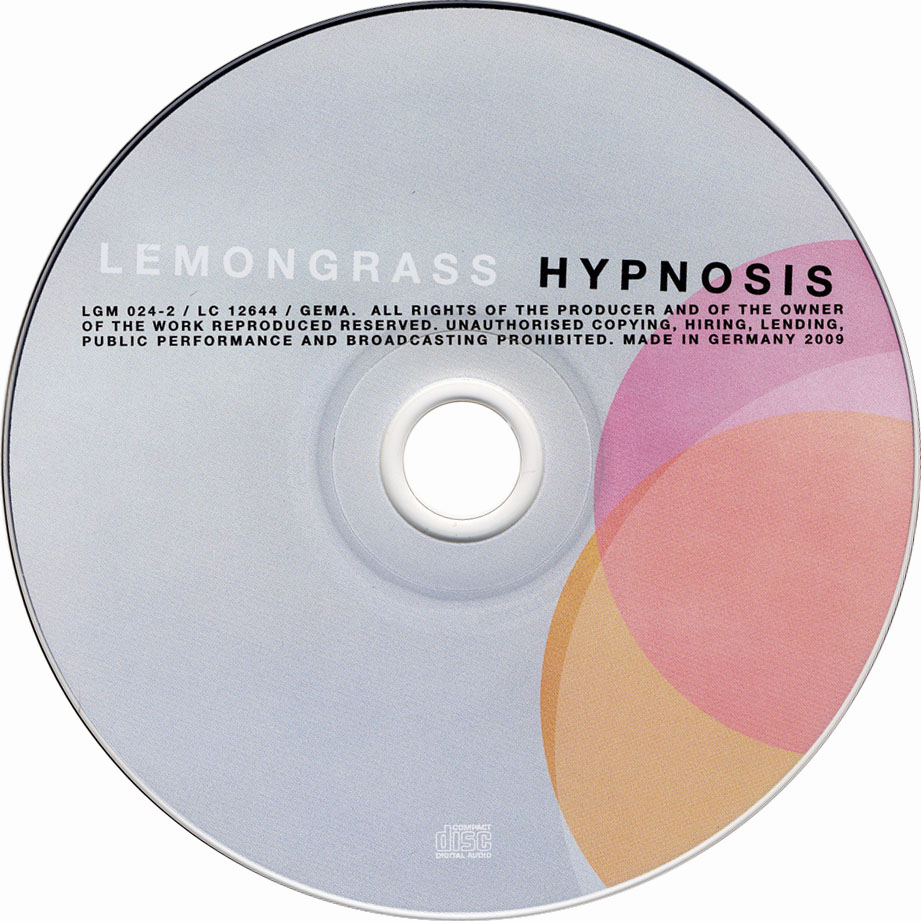 Cartula Cd de Lemongrass - Hypnosis