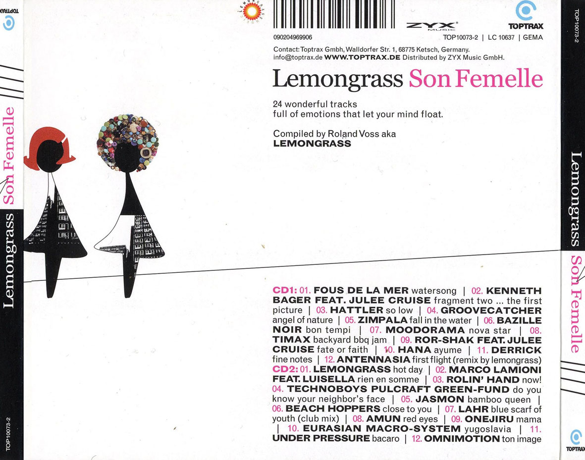 Cartula Trasera de Lemongrass - Son Femelle