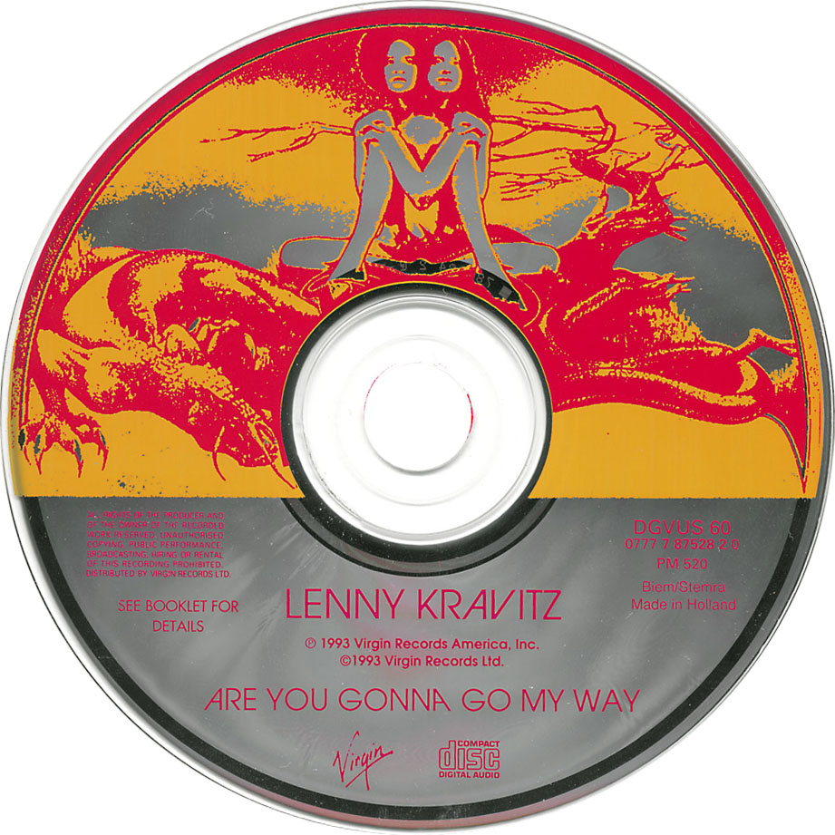 Cartula Cd de Lenny Kravitz - Are You Gonna Go My Way