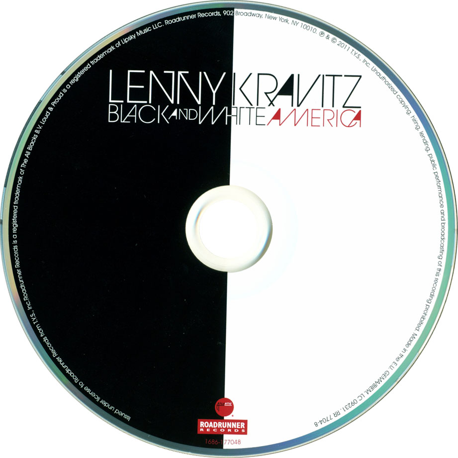 Cartula Cd de Lenny Kravitz - Black & White America (Special Edition)