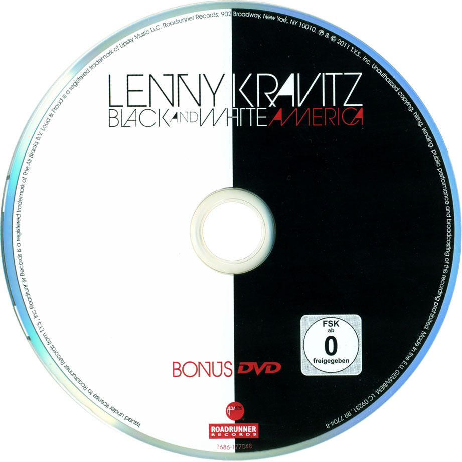 Cartula Dvd de Lenny Kravitz - Black & White America (Special Edition)