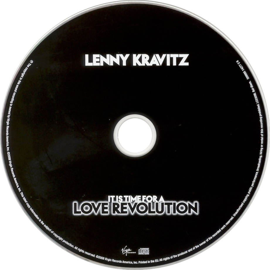 Cartula Cd de Lenny Kravitz - It Is Time For A Love Revolution