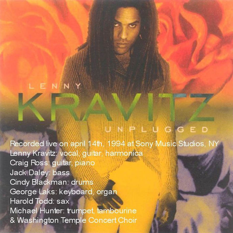 Cartula Interior Frontal de Lenny Kravitz - Unplugged