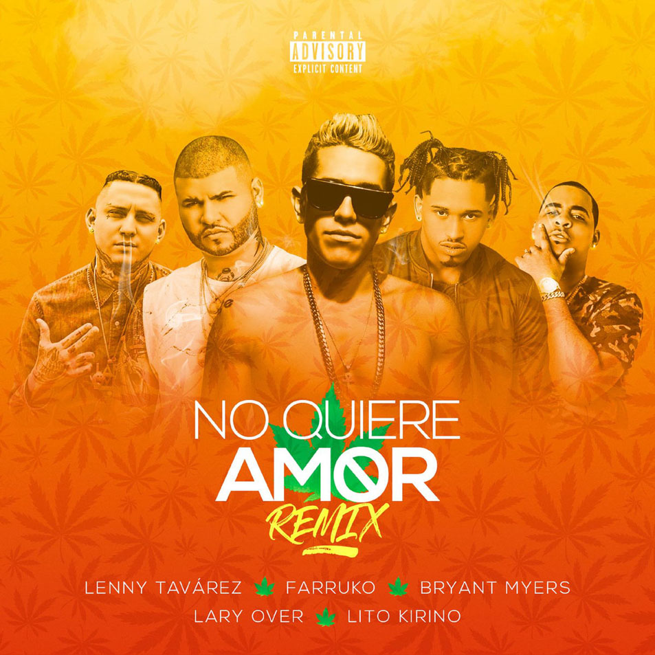 Cartula Frontal de Lenny Tavarez - No Quiere Amor (Feat. Farruko, Bryant Myers, Lary Over & Lito Kirino) (Remix) (Cd Single)