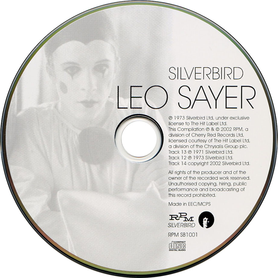 Cartula Cd de Leo Sayer - Silverbird (2002)