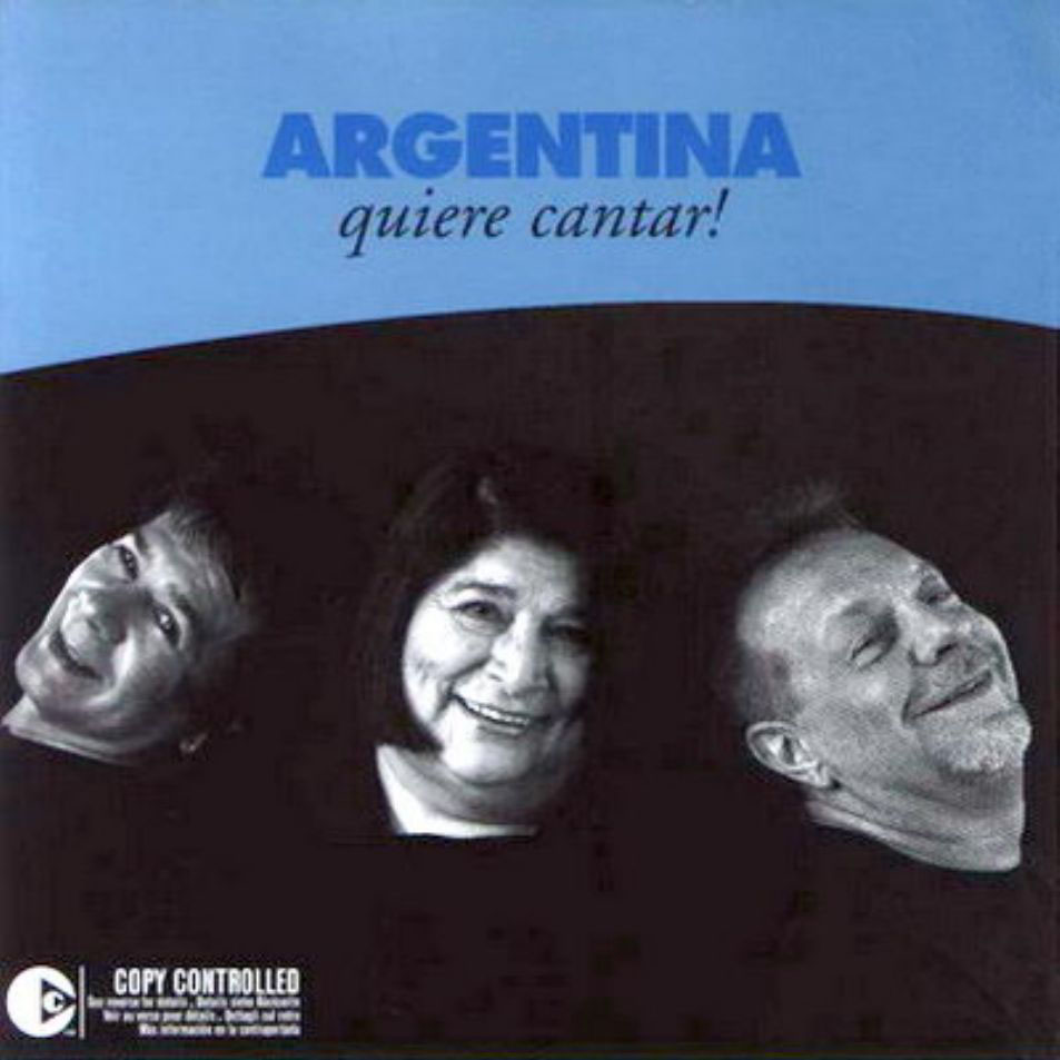 Cartula Frontal de Leon Gieco, Victor Heredia, Mercedes Sosa - Argentina Quiere Cantar