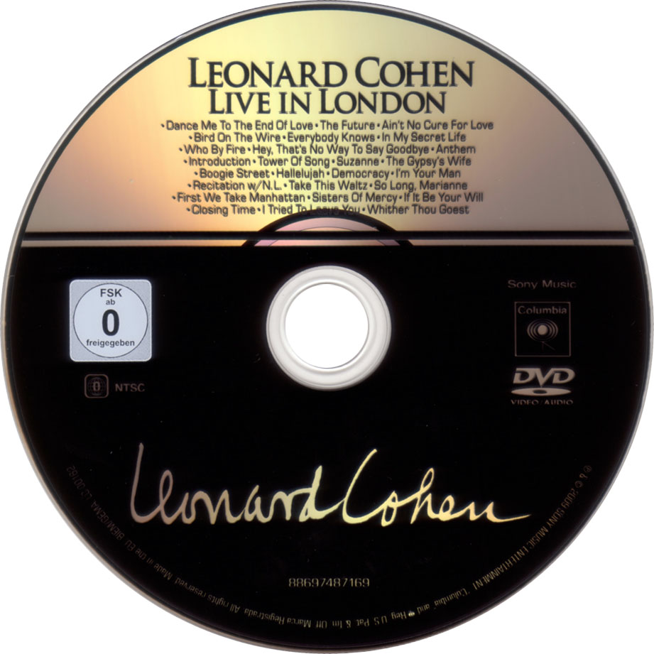 Cartula Dvd de Leonard Cohen - Live In London (Dvd)