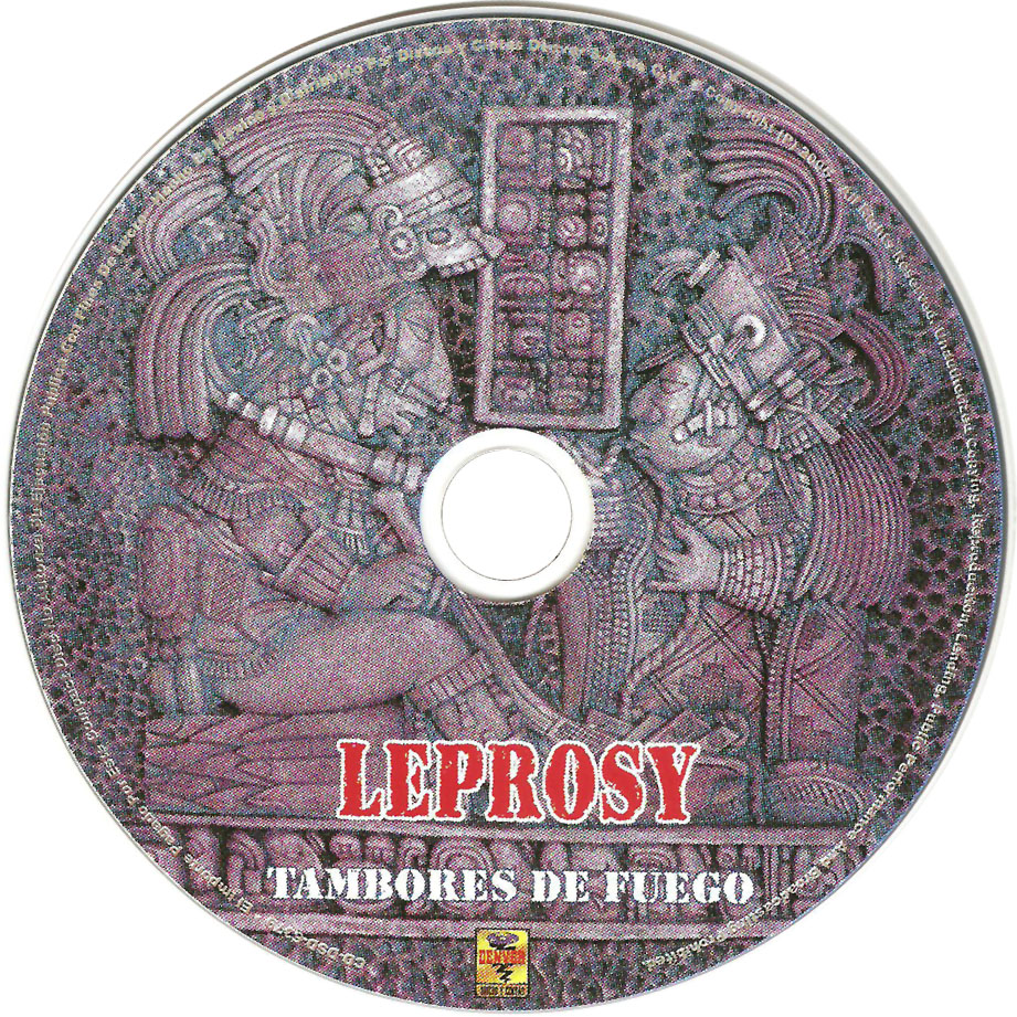 Cartula Cd de Leprosy - Tambores De Fuego