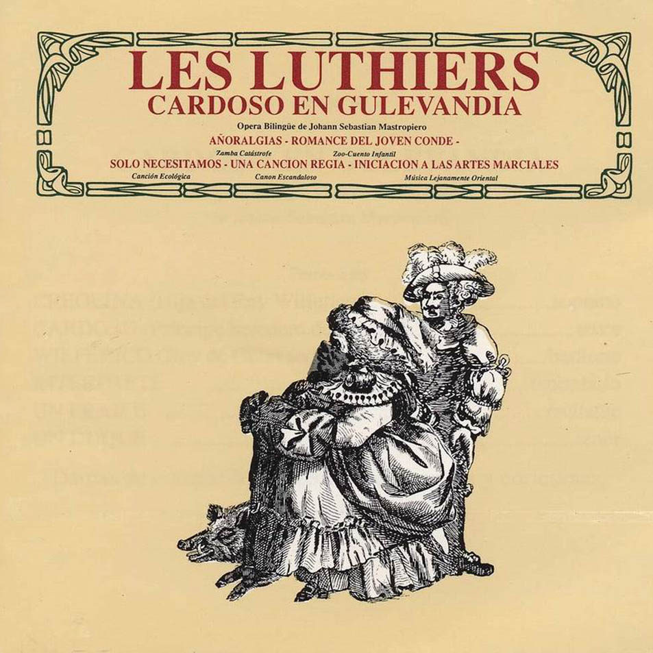 Cartula Frontal de Les Luthiers - Cardoso En Gulevandia