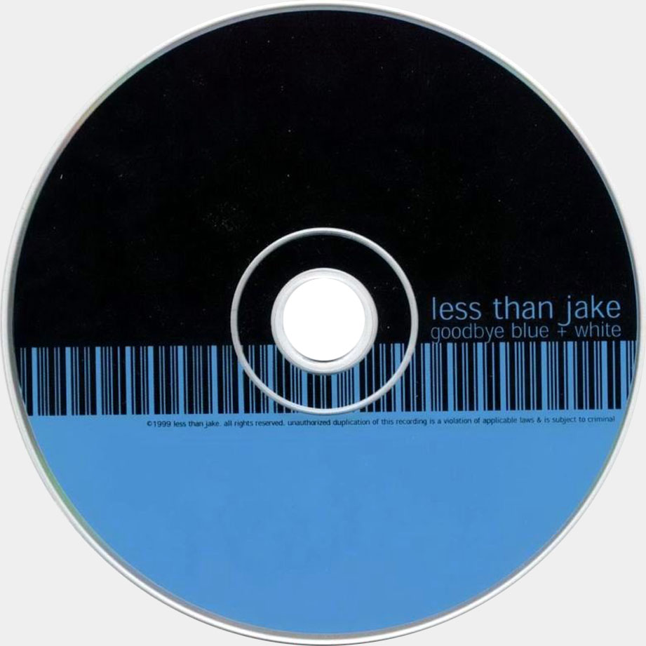 Cartula Cd de Less Than Jake - Goodbye Blue & White